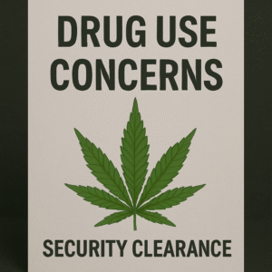 Drug use security clearance