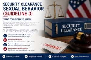 security clearance sexual behavior Guideline D