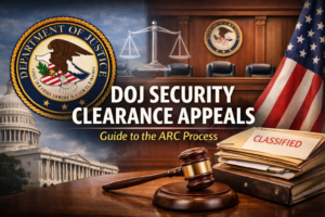 DOJ security clearance appeals ARC